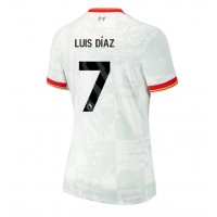 Maglia Calcio Liverpool Luis Diaz #7 Terza Divisa Donna 2024-25 Manica Corta